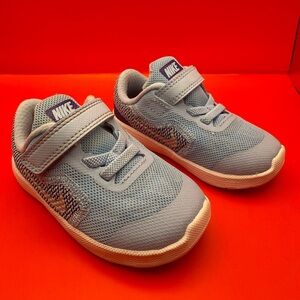 Nike Revolution 3 (TDV) Kids Light Blue Mesh Sneakers